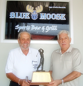 Wednesday winner Joe St. Laurent, left, with runner-up Jim Hern.